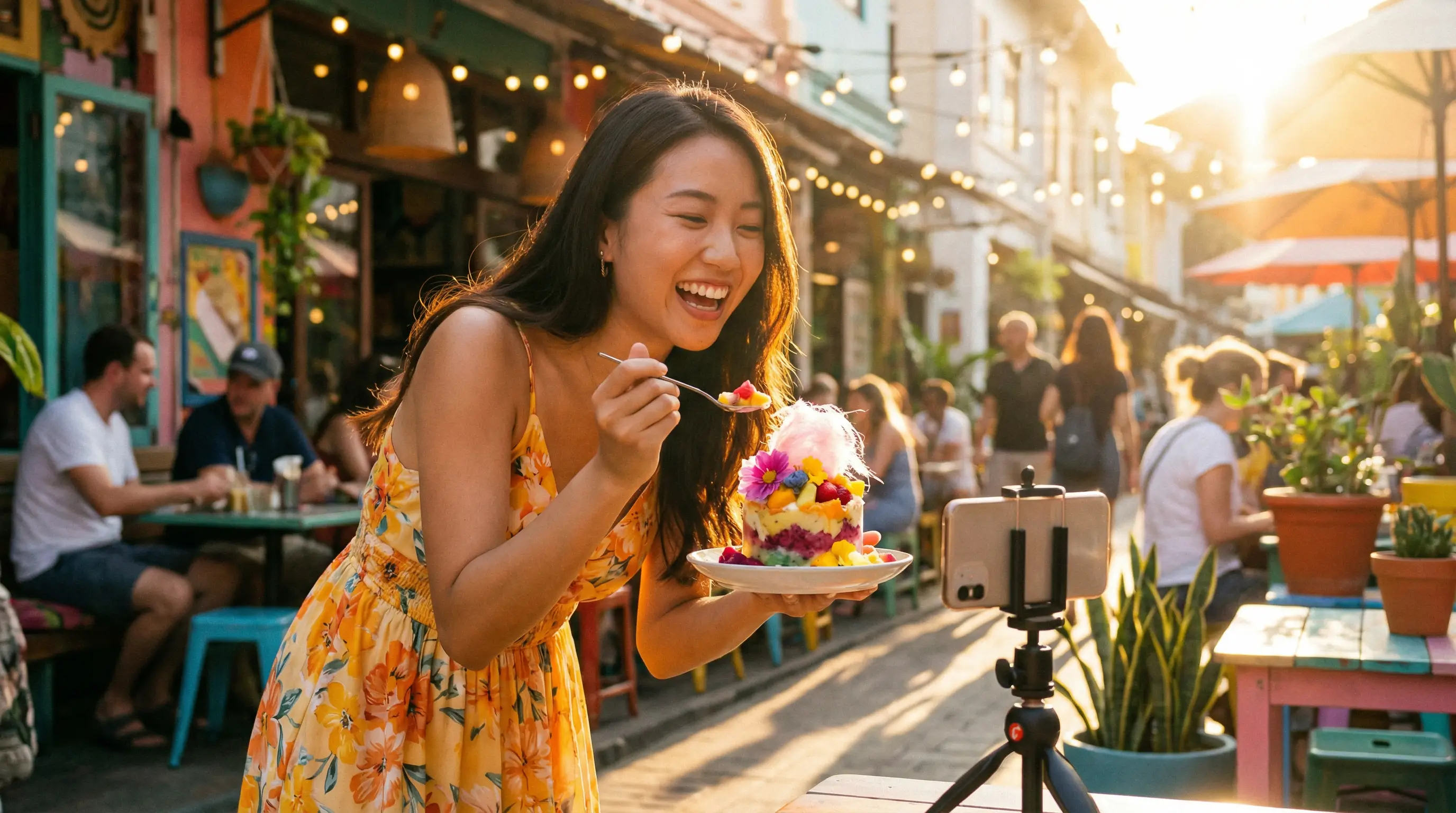 每日大赛美食探店视频